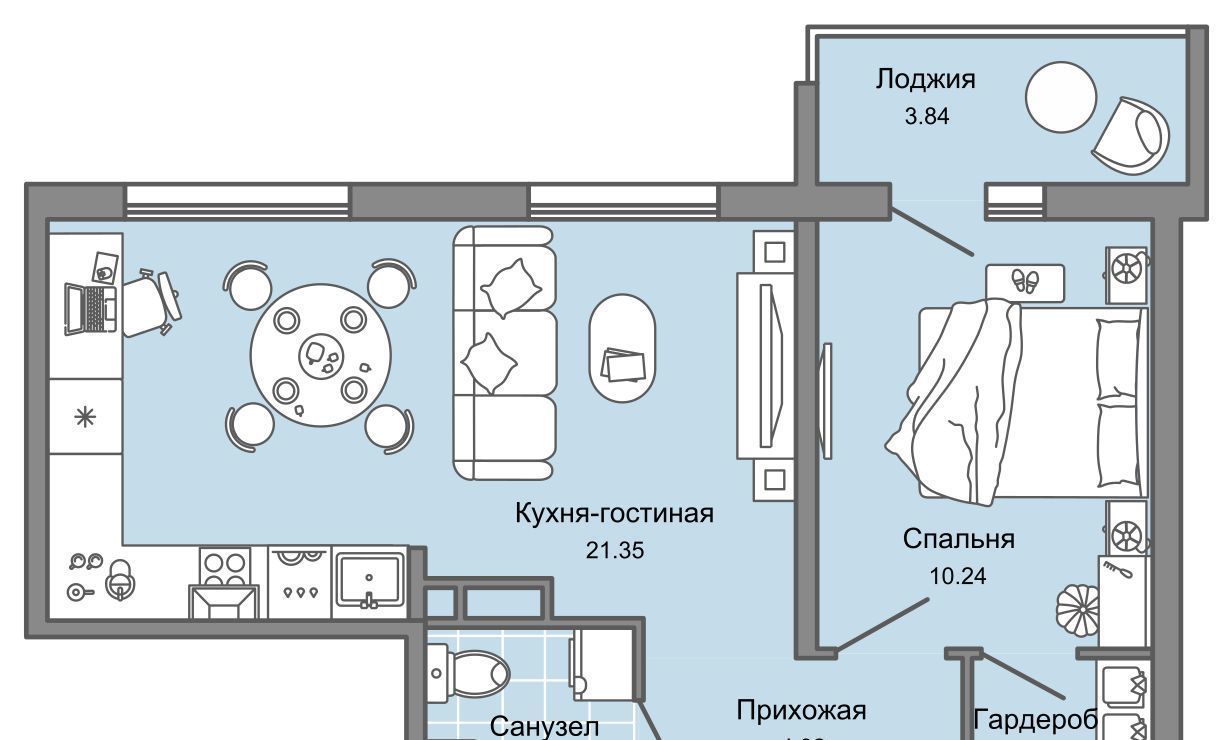 квартира г Ульяновск р-н Засвияжский микрорайон «Юго-Западный» 8 Ультраград жилой комплекс фото 1