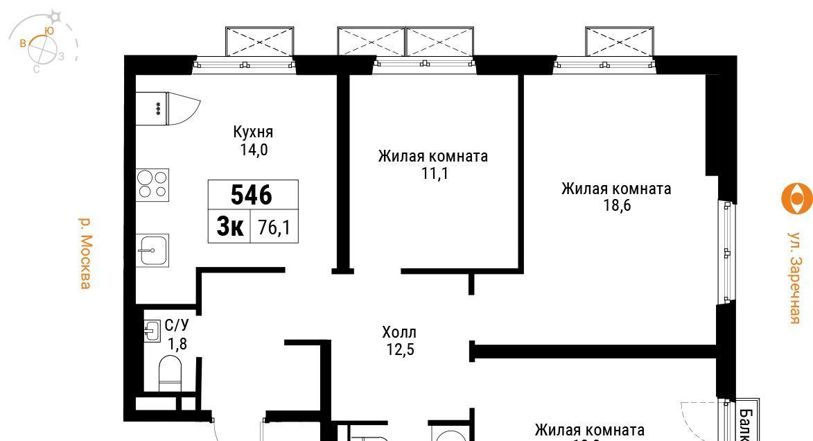 квартира г Москва метро Фили ул Большая Филёвская 3к/2 фото 1