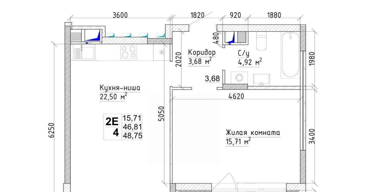 квартира г Кемерово р-н Заводский 15-й микрорайон Южный 6 фото 1