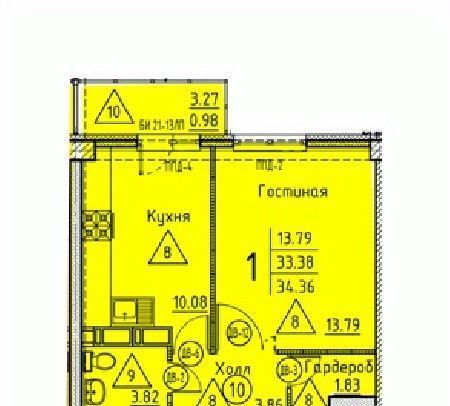 квартира г Пенза п Арбеково р-н Октябрьский Дальнее Арбеково ЖК «Арбековская застава» с 11 фото 1