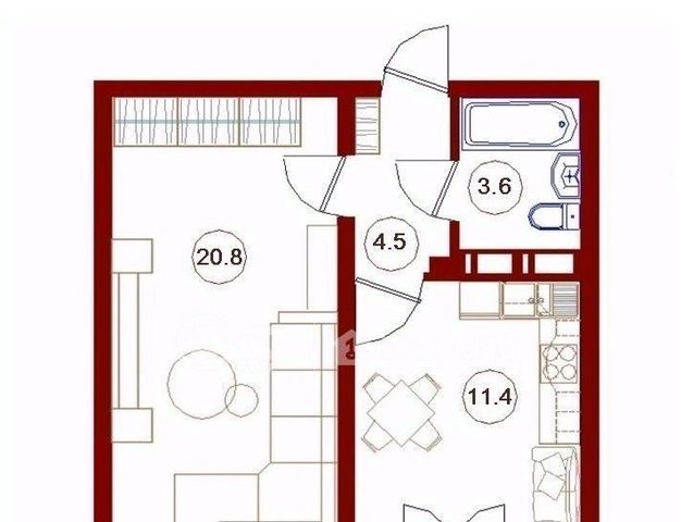 квартира р-н Советский дом 4 фото