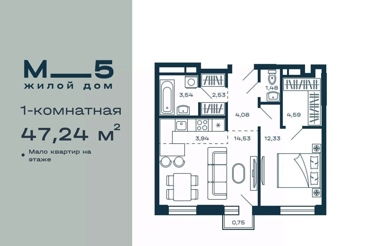 квартира г Красногорск Павшино ЖК М_5 фото 1