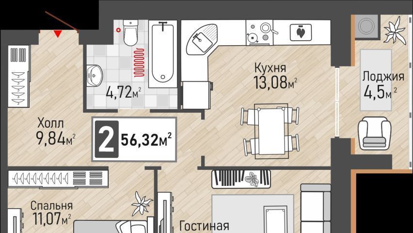 квартира р-н Рыбновский г Рыбное Панорама жилой комплекс фото 1