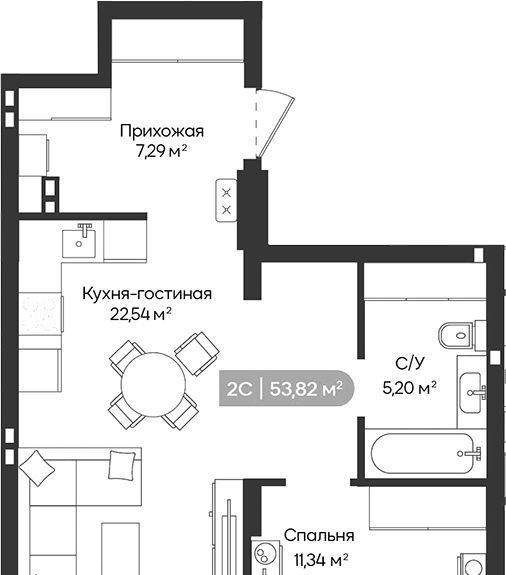 квартира г Новосибирск Речной вокзал ул Ленинградская фото 1