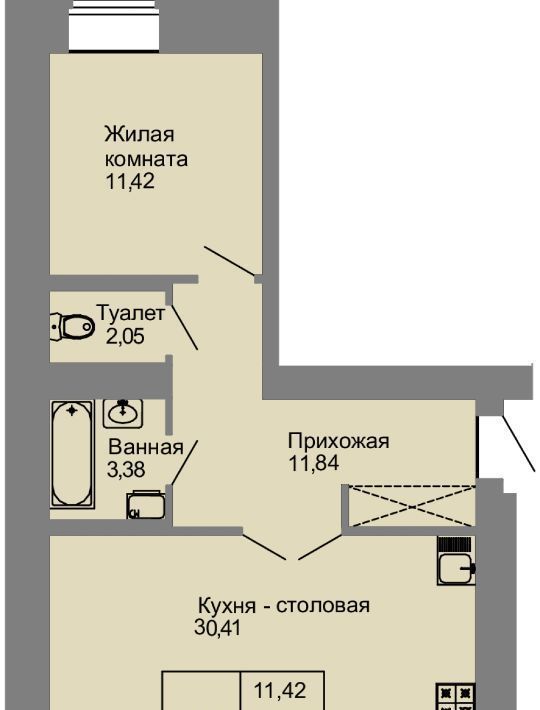 квартира г Йошкар-Ола микрорайон Фестивальный фото 1