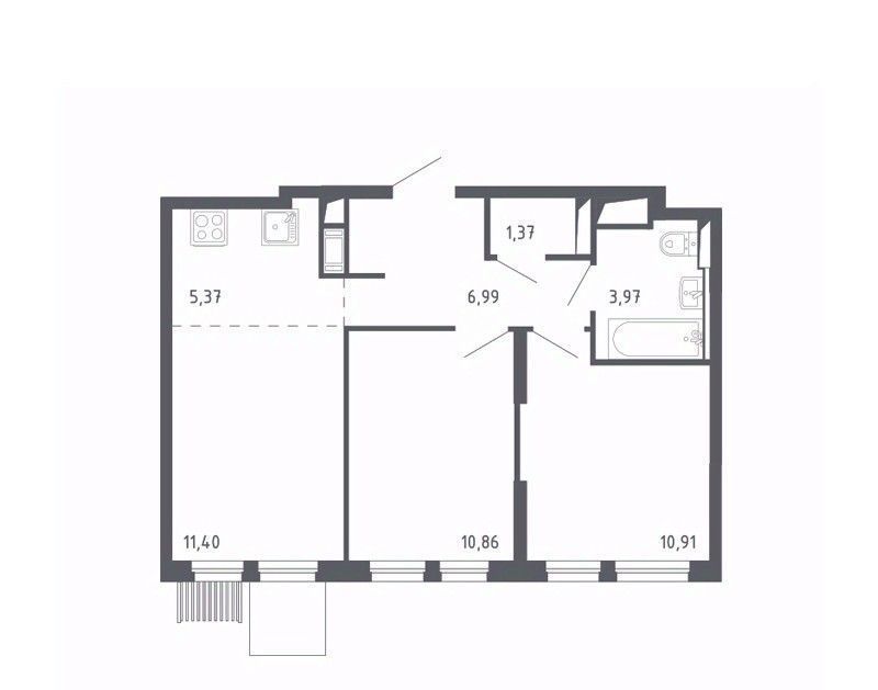 квартира г Москва СВАО Северный ЖК Молжаниново Новоподрезково, к 1 фото 1