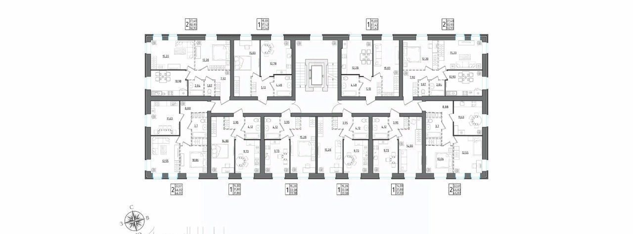 квартира г Волгоград р-н Советский пр-кт Университетский 42 фото 2