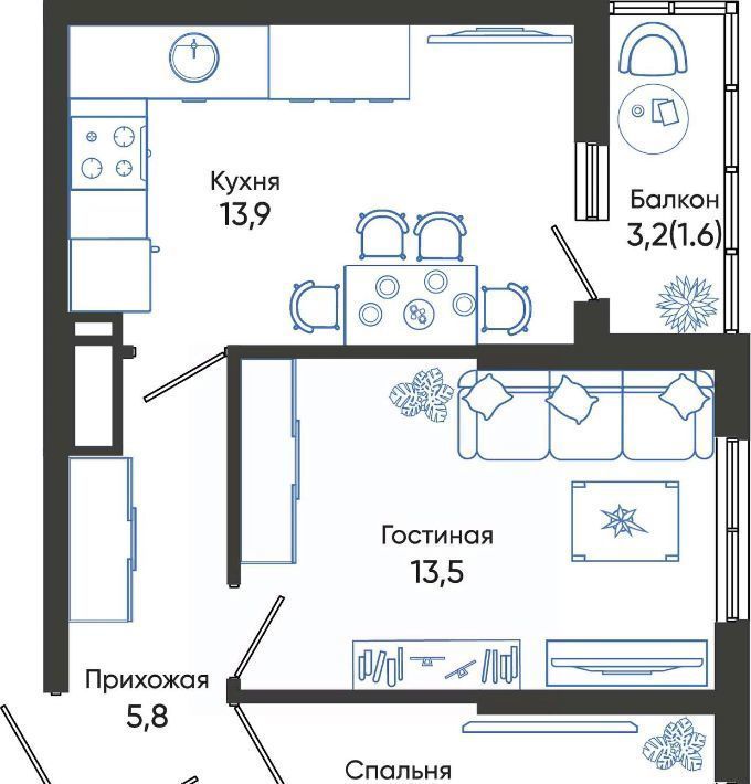 квартира г Новороссийск р-н Центральный ЖК Облака 2 фото 1