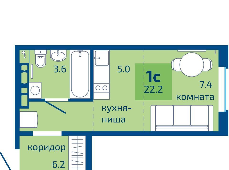 квартира г Пермь р-н Мотовилихинский ул Целинная 59 фото 1