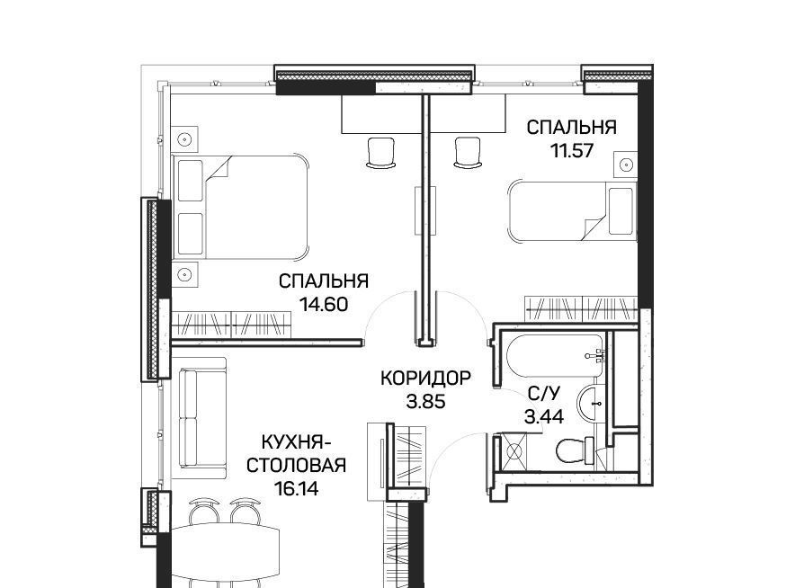 квартира г Москва метро Медведково ул Корнейчука 27с/7 фото 1