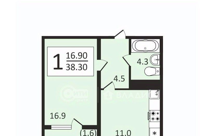 квартира г Воронеж р-н Центральный ул Загоровского 2/1 фото 1