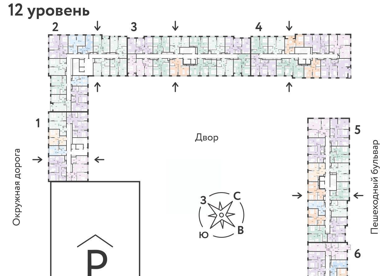 квартира г Тюмень р-н Калининский ул Интернациональная 199к/10 фото 2