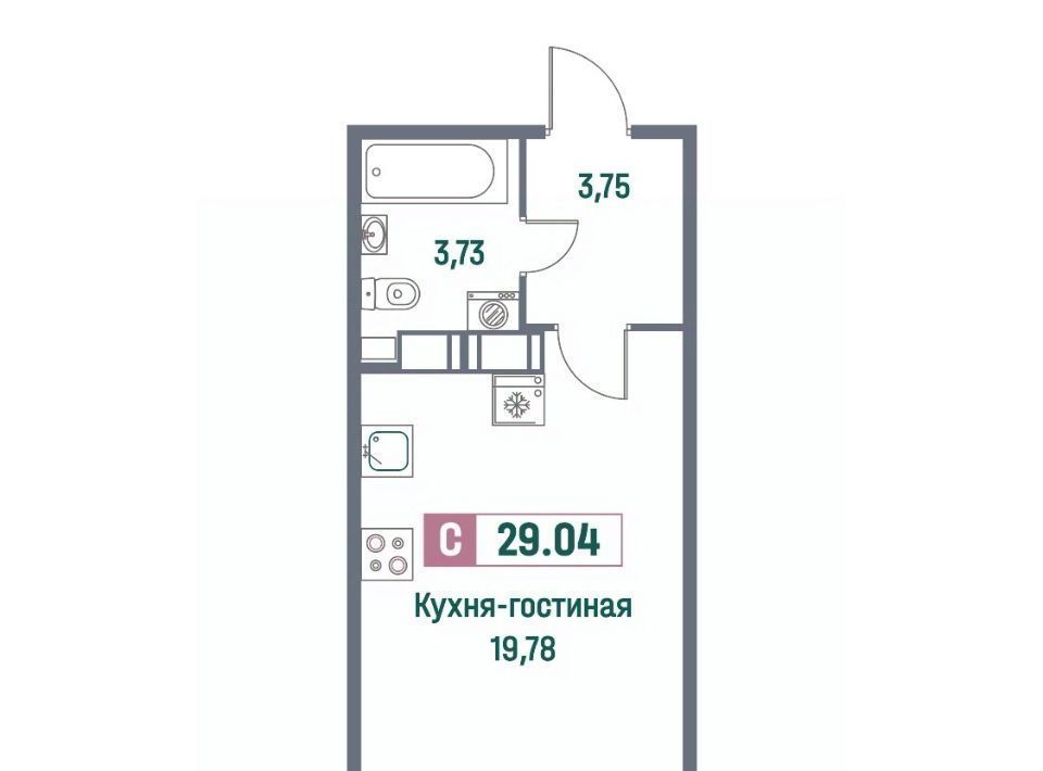 квартира р-н Всеволожский г Мурино пр-кт Ручьевский 1/24 Девяткино фото 1