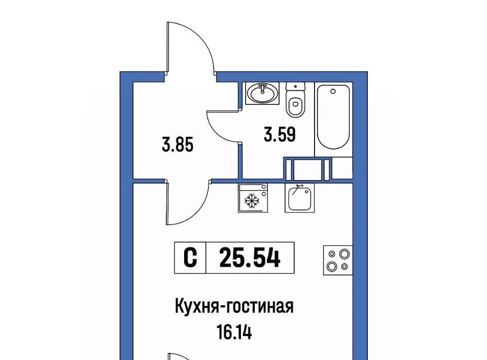 квартира р-н Всеволожский г Мурино ЖК «Урбанист» Девяткино фото 1