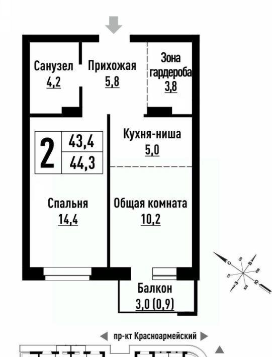 квартира г Барнаул р-н Центральный ул Интернациональная фото 1