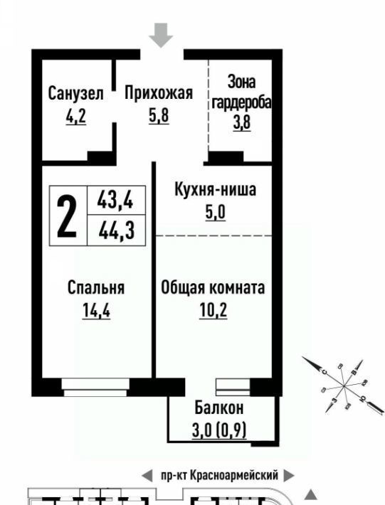 квартира г Барнаул р-н Центральный ул Интернациональная 130 фото 1