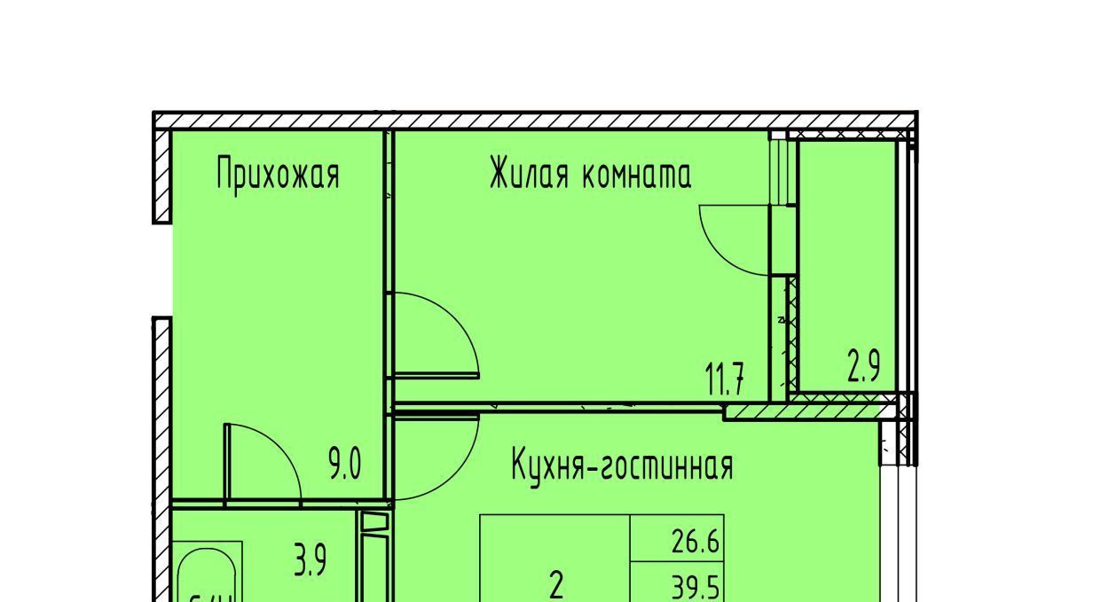 квартира г Ростов-на-Дону р-н Советский ЖК Грей фото 2