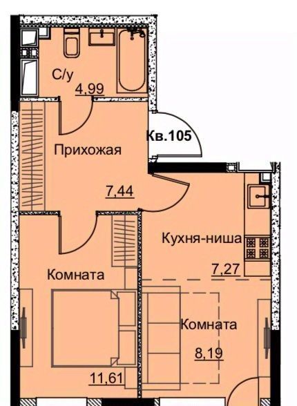 квартира г Ижевск р-н Ленинский Строитель жилрайон, 6-й мкр фото 1