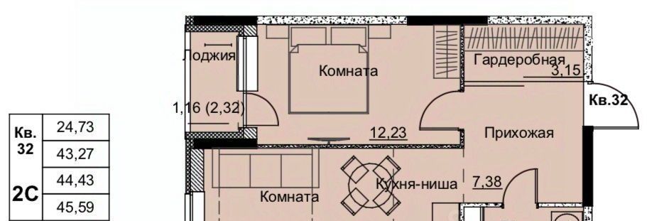квартира г Ижевск р-н Ленинский Строитель жилрайон, 6-й мкр фото 1