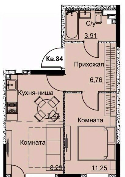 квартира г Ижевск р-н Ленинский Строитель жилрайон, 6-й мкр фото 1