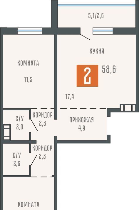 квартира г Курган ул Коли Мяготина фото 1