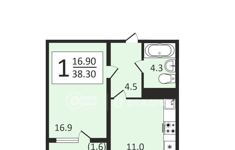 квартира г Воронеж р-н Центральный ул Загоровского 2/1 фото 1
