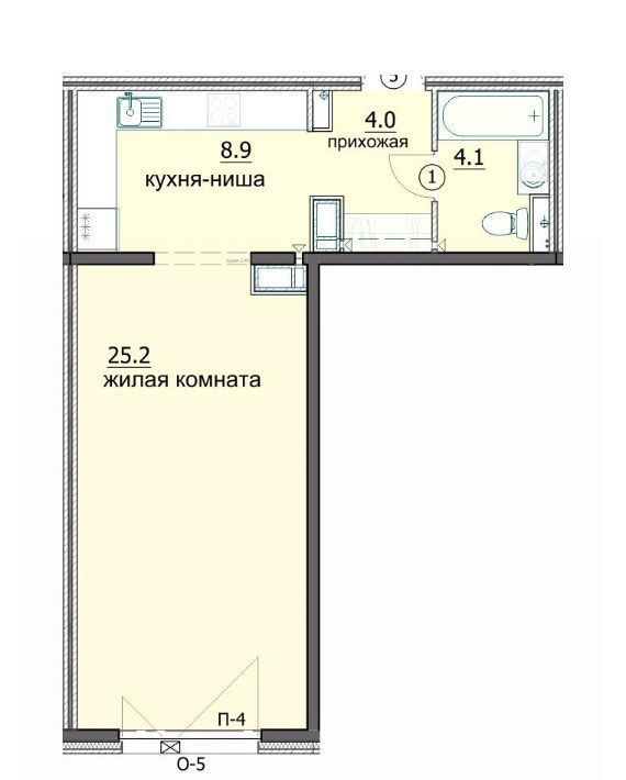 квартира г Пенза р-н Октябрьский ул Яшиной 6 фото 1