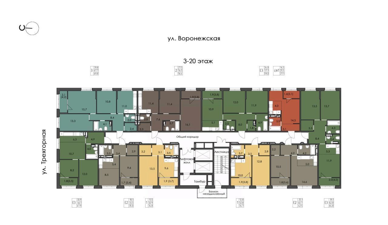 квартира г Хабаровск р-н Краснофлотский ул Воронежская 159 фото 5