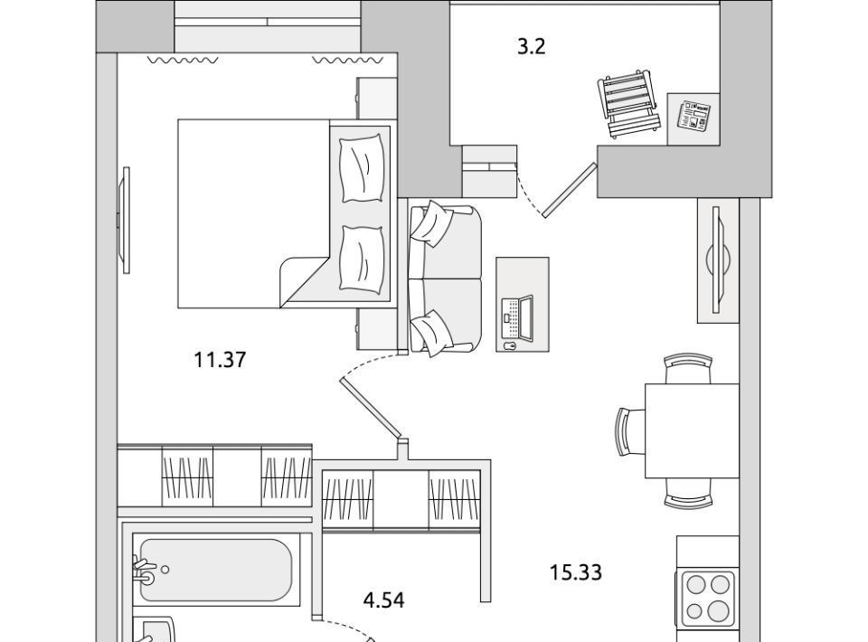 квартира р-н Всеволожский г Мурино ул Шоссе в Лаврики 64к/3 Девяткино фото 1