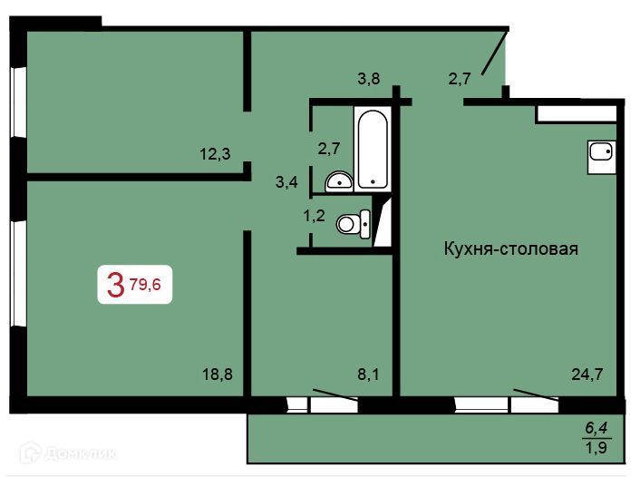 квартира г Красноярск ул 60 лет Октября городской округ Красноярск фото 1