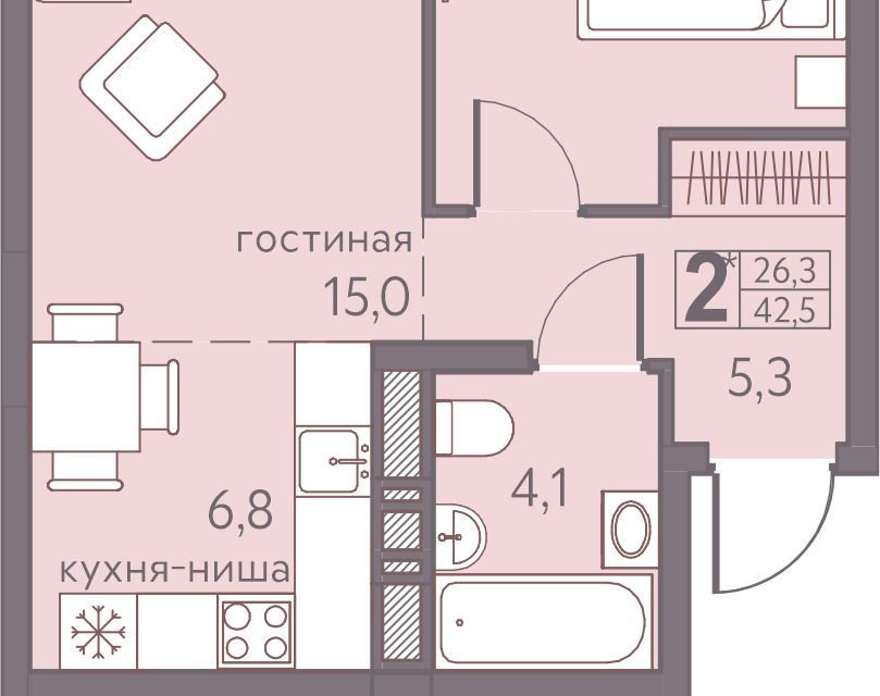 квартира г Пермь ул Сапфирная 15 городской округ Пермь фото 1