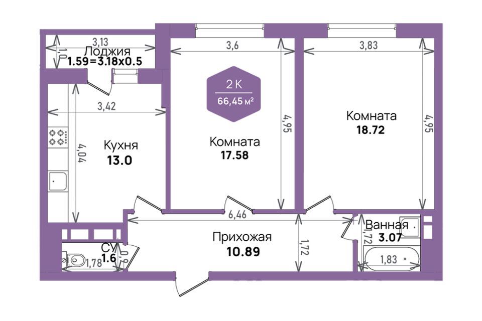 квартира г Краснодар муниципальное образование Краснодар, Константиновская улица, 5 фото 1