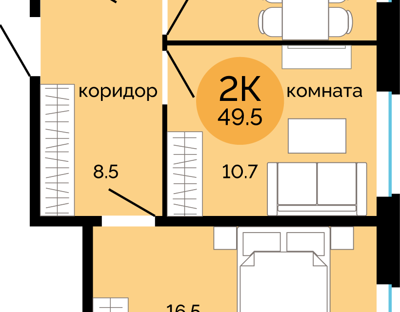 квартира г Пермь ул Яблочкова 5к/5 городской округ Пермь фото 1