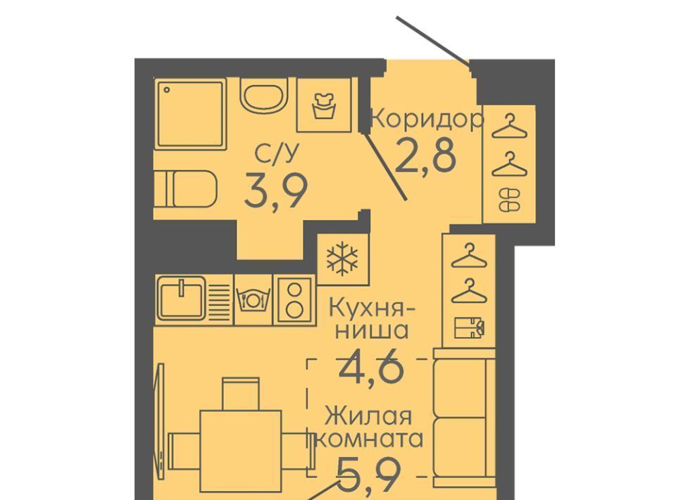 квартира г Екатеринбург Ботаническая б-р Новосинарский 6 фото 1