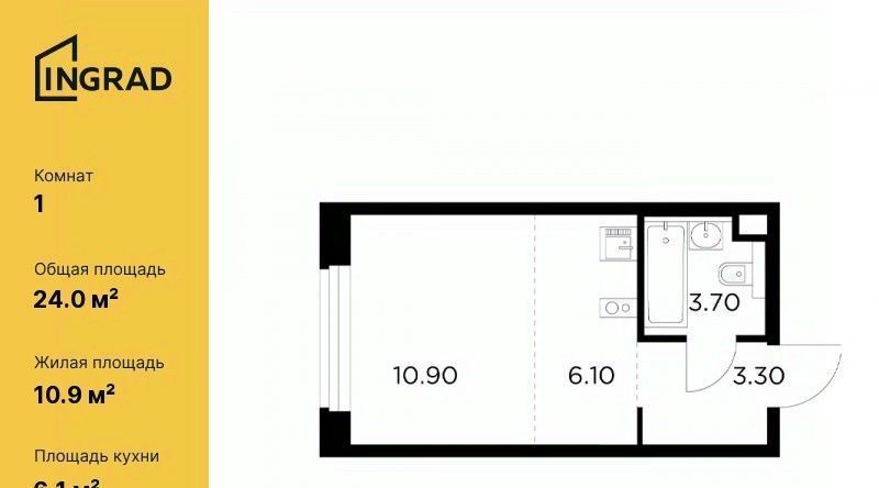 квартира г Мытищи ЖК «Белый мыс» к 11. 2, Медведково фото 1