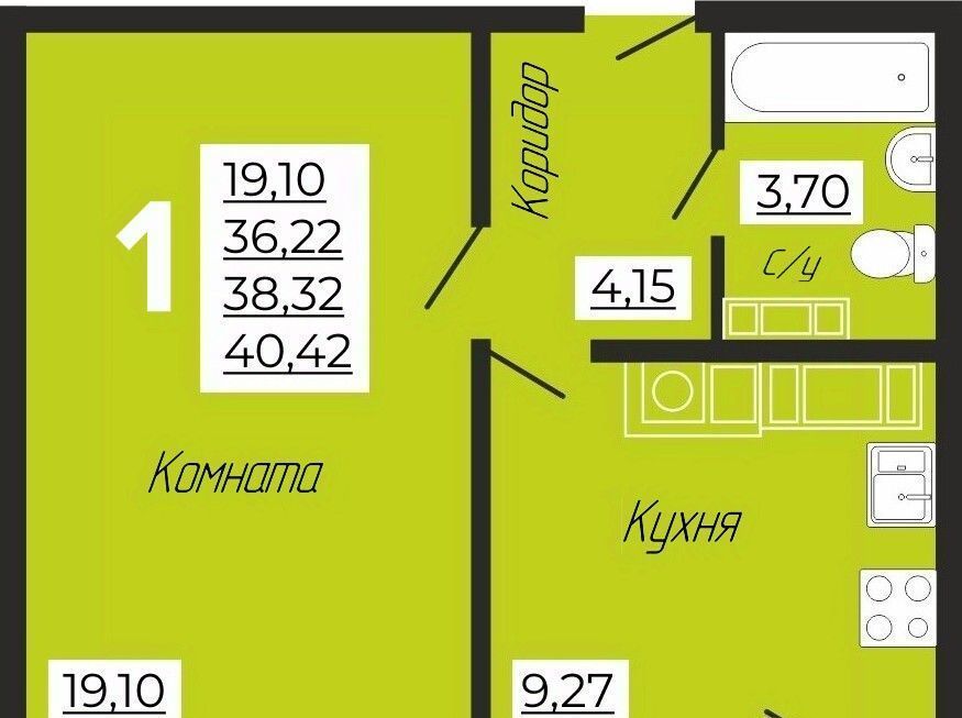 квартира г Смоленск р-н Заднепровский ул Центральная 6 фото 1
