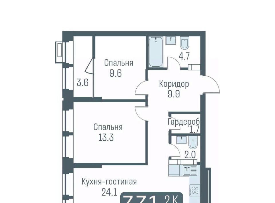 квартира г Новосибирск Студенческая ул Немировича-Данченко 145с/1 фото 1