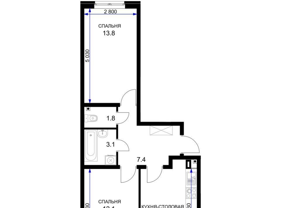 квартира г Краснодар р-н Прикубанский ул им. Героя Ростовского 8к/7 фото 1