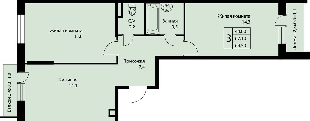 квартира г Краснодар п Березовый п свх Прогресс ЖК Прогресс муниципальное образование фото 1