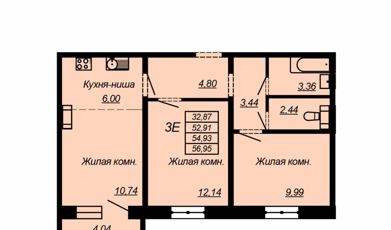 квартира г Комсомольск-на-Амуре Центральный округ пр-кт Интернациональный фото 1