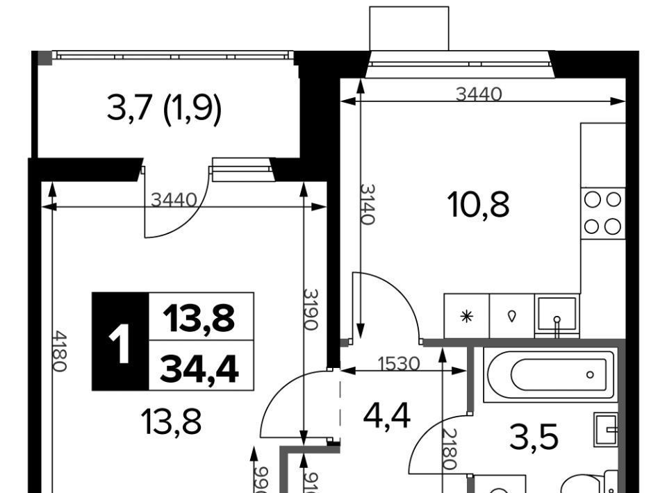 квартира г Москва метро Ховрино ш Ленинградское 228к/3 фото 1