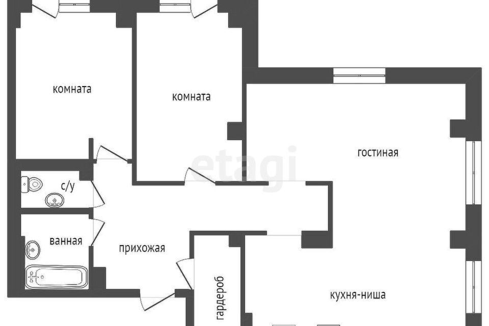 квартира г Красноярск ул Капитанская 16 городской округ Красноярск фото 1