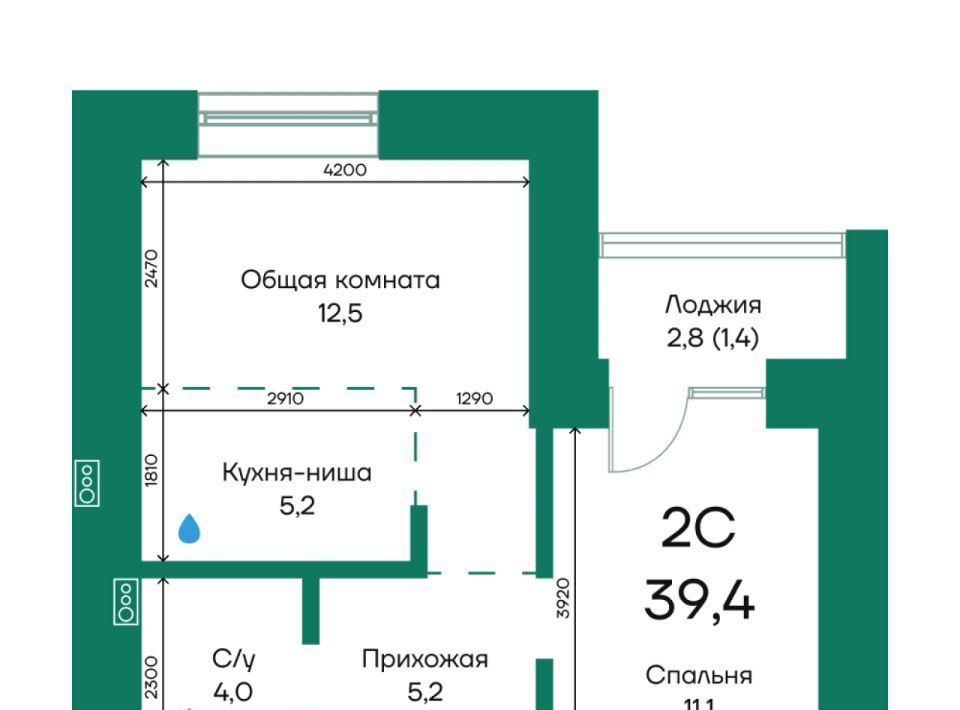 квартира г Барнаул р-н Индустриальный ул Просторная фото 1