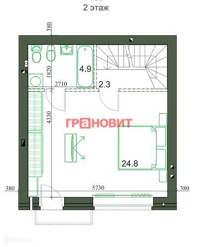 квартира р-н Новосибирский п Элитный микрорайон Берёзки, 3 фото 3
